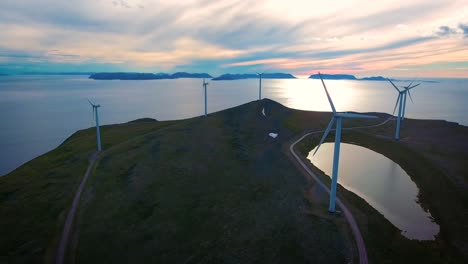 windmills for electric power production havoygavelen windmill park norway