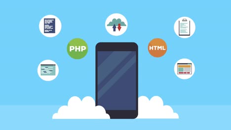 tecnología de programación de software en dispositivos inteligentes