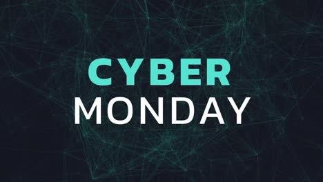 Signo-De-Cyber-Monday-Contra-Líneas-De-Conexión-4k