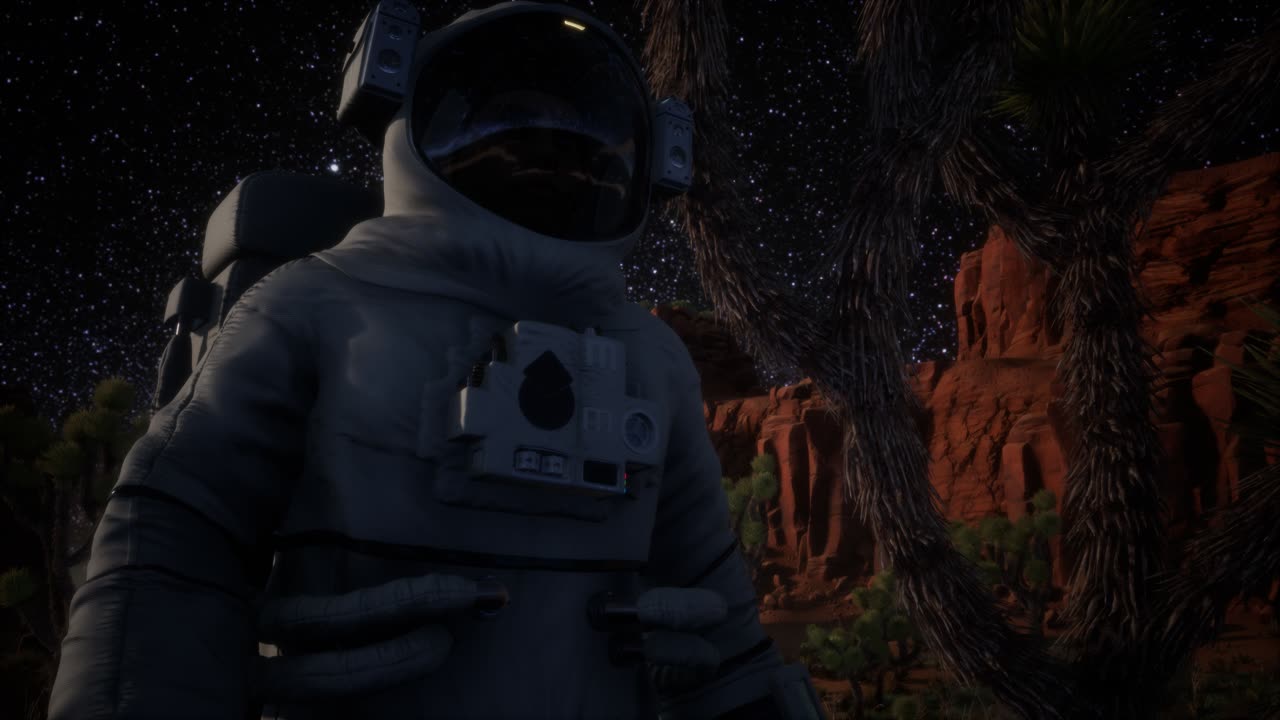 Astronaut og Mælkevejen i Death Valley