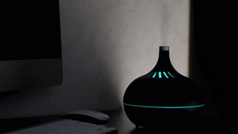 aromatherapy diffuser on a desk