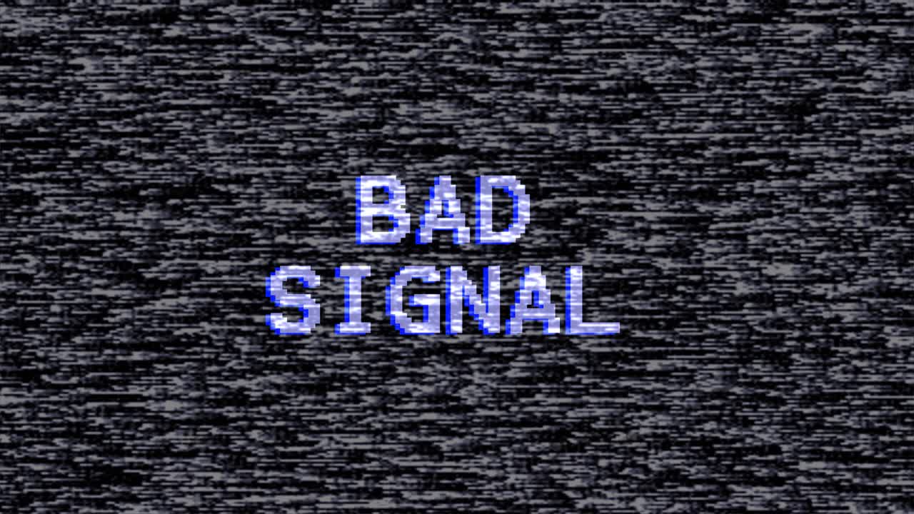 Bad signal television screen error smpte color bars technical problems color bars data glitches