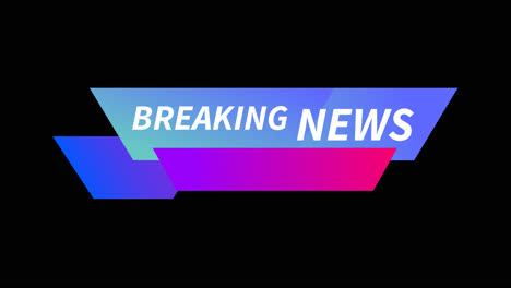 motion graphic of breaking news banners collection