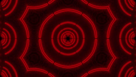 neón creativo abstracto, túnel led con formas redondas y circulares. piso futurista, salón, escenario con perspectiva giratoria.