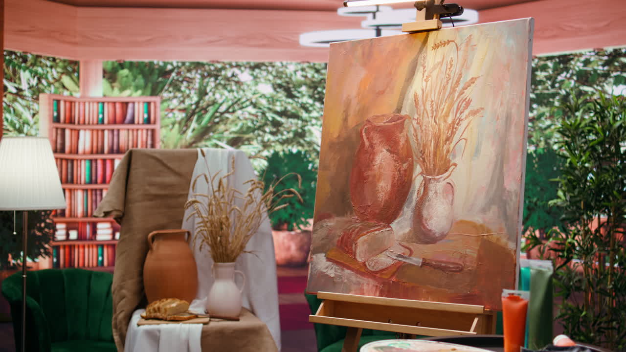 Still Life Painting in Art Studio