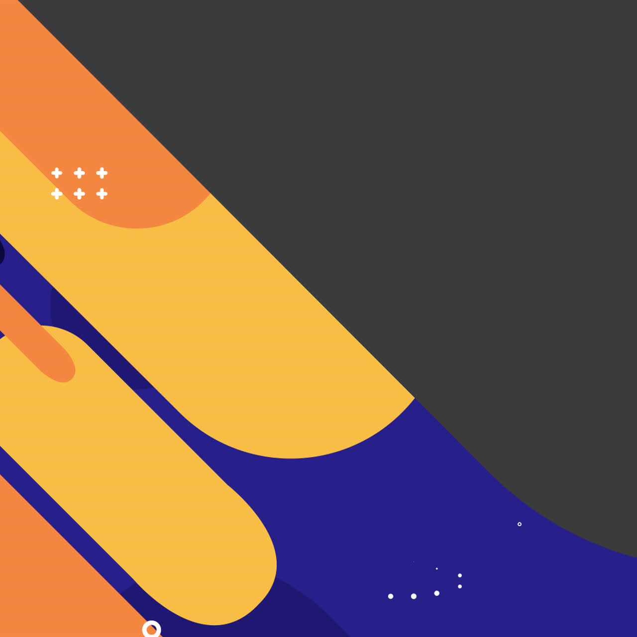 Abstract Geometric Background Design with Colorful Shapes