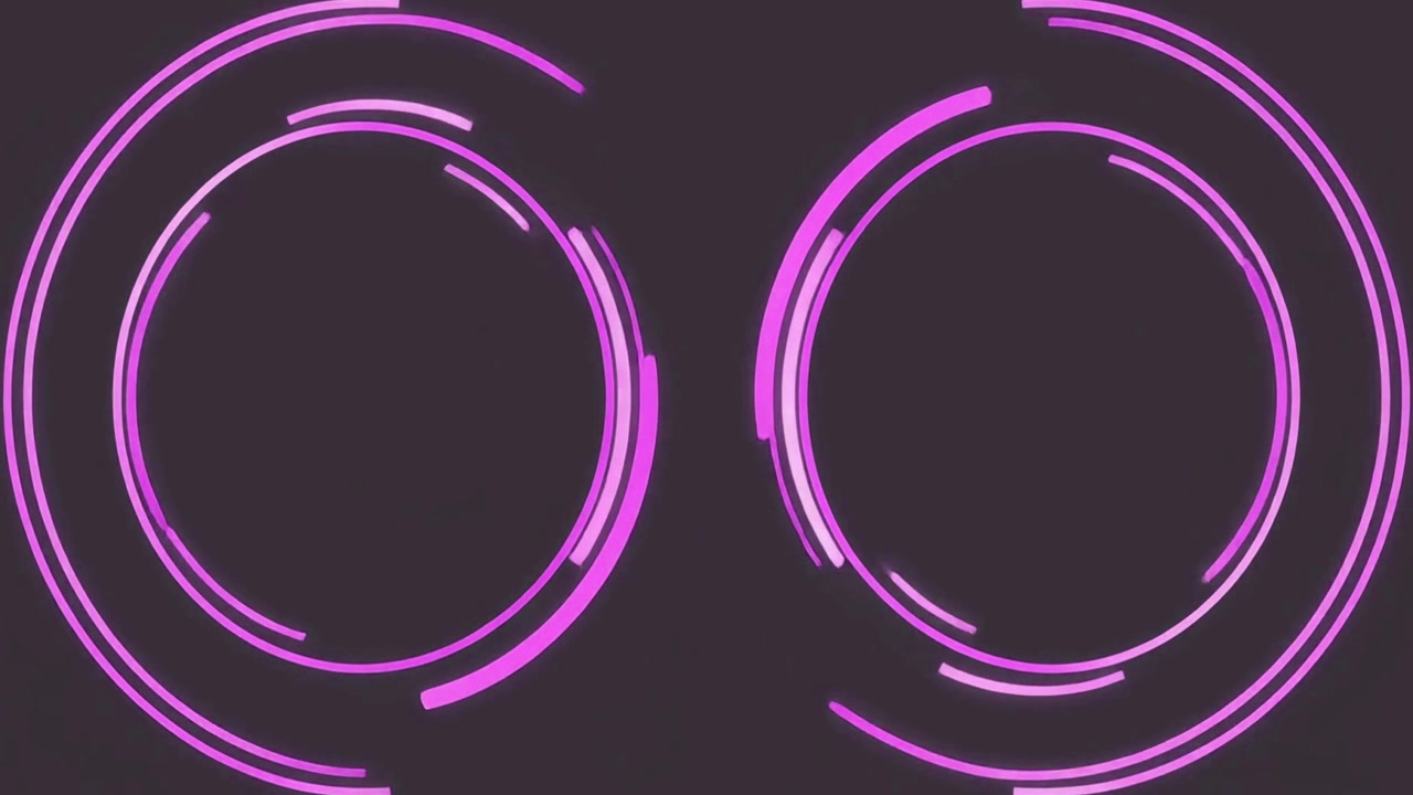 Abstracte Paarse Neon Cirkelvormige Laadanimatie