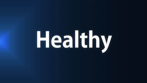 healthy text animation message motion graphics