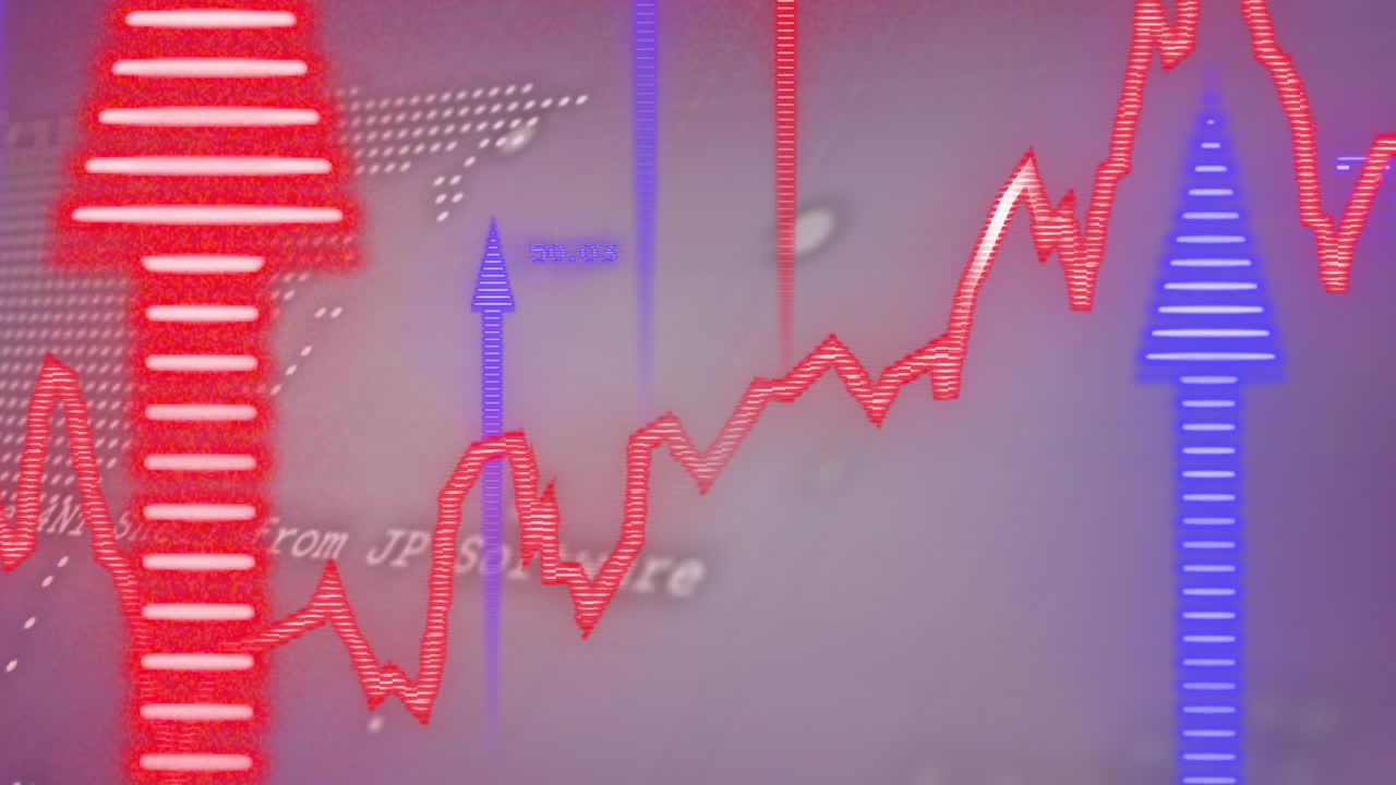 Animation of data processing and diagrams over world map