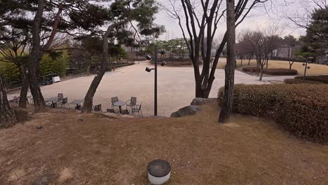 seonyudo park in seoul, south korea - pov