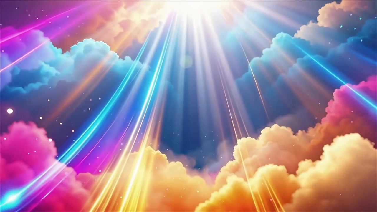 Sfondo di Adorazione Cristiana con Luce Celeste