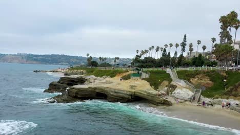 aerial view of la jolla cove in southern california