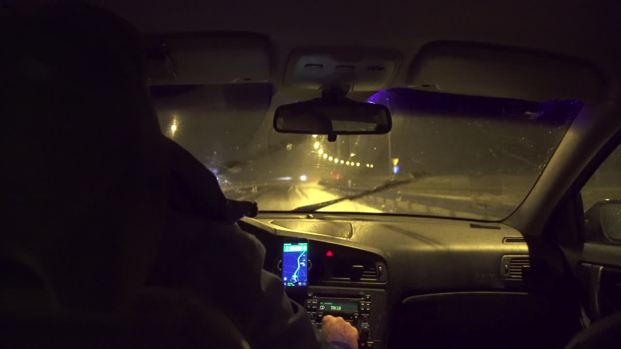 고속도로의 눈보라: 눈보라 속 운전