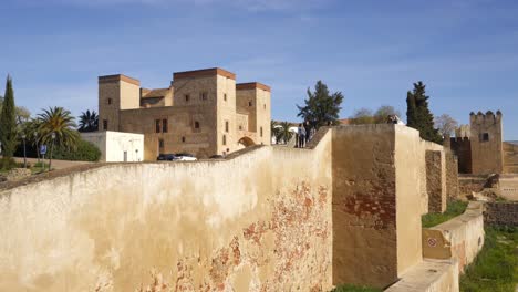 badajoz castle view in spain