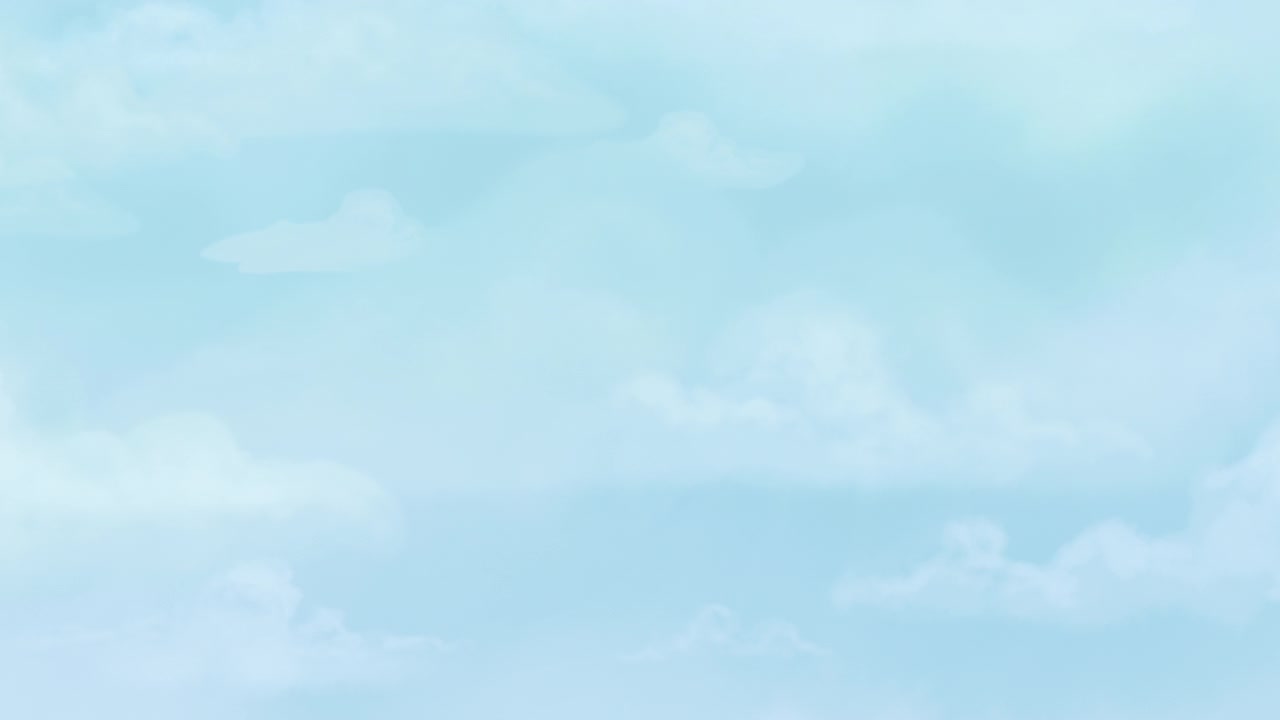 Cartoon animation background with motion clouds abstract backdrop