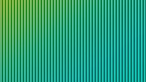 animation of glowing vertical neon green to blue lines on black background