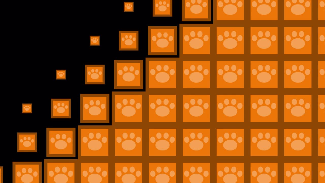 Paw Block tile wave Transitions. 1080p - 30 fps - Alpha Channel (6)