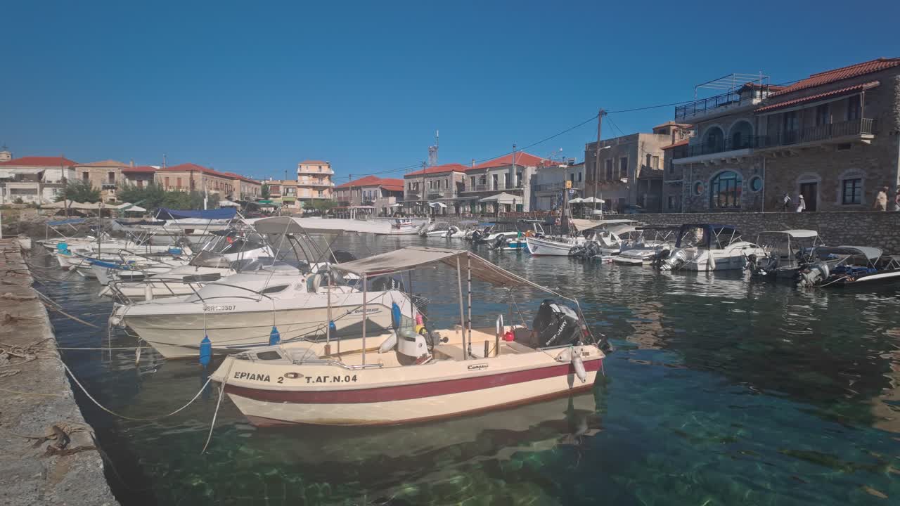 Beautiful Harbor Town in Greece