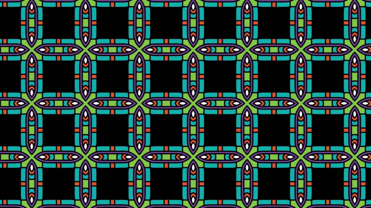 diapositiva de patrón geométrico cuadrado detallado con color negro monopolizador