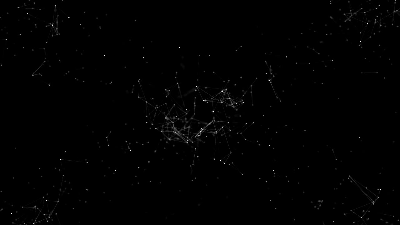 Technological connection futuristic shape, blue dot network, abstract background