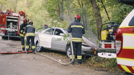 car fire and rescue
