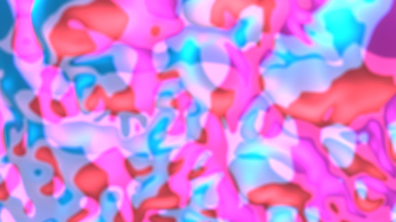 네온 배경과 형광 액체 색상, 자외선 추상 파란색, 보라색, 분홍색, 루프 애니메이션 4k