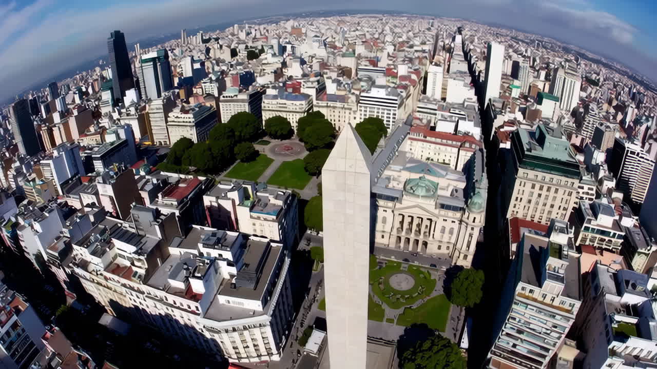 Buenos Aires Cityscape with Obelisk