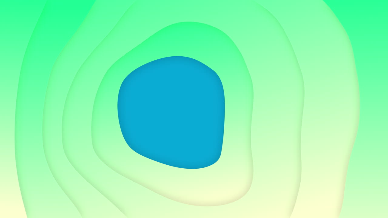 Animation of blue hole and green pattern waving background
