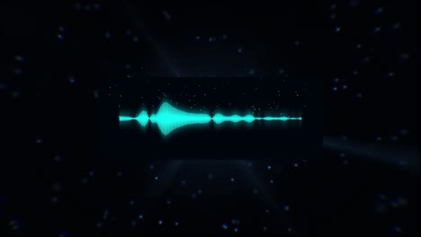 abstract audio waveform background