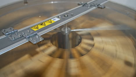 rotating industrial centrifuge