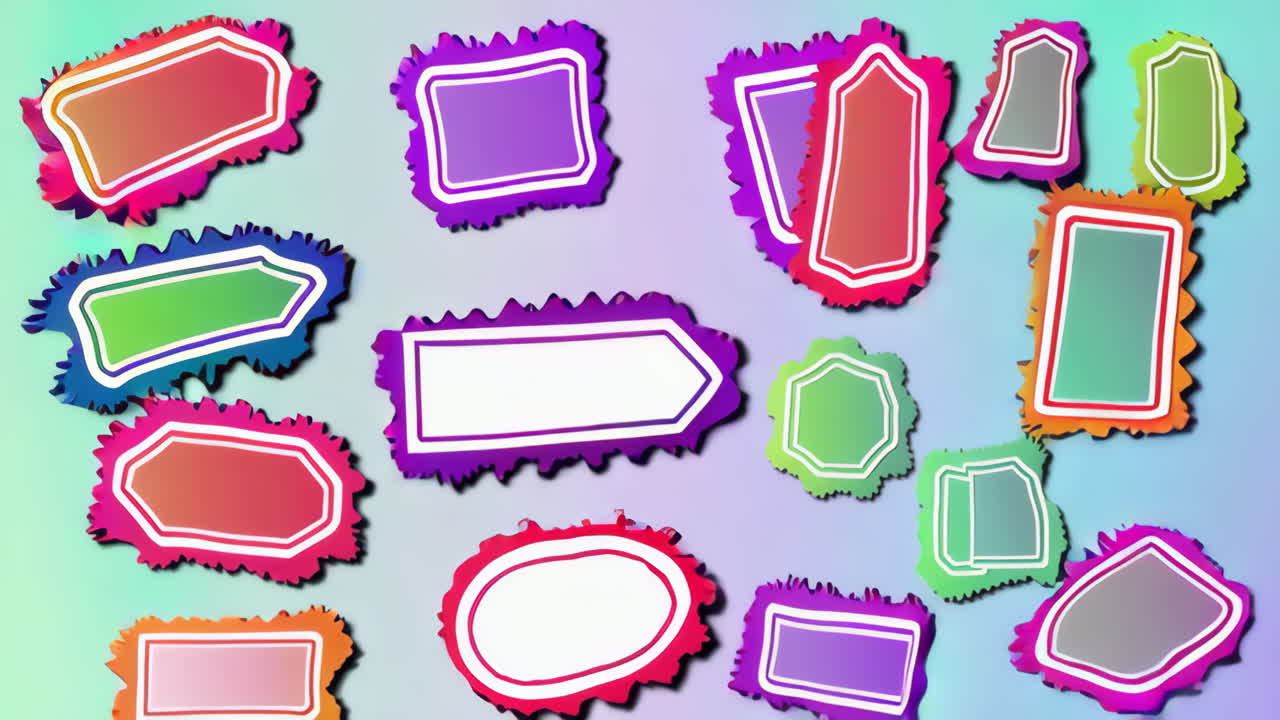 Colorful Abstract Tags Background