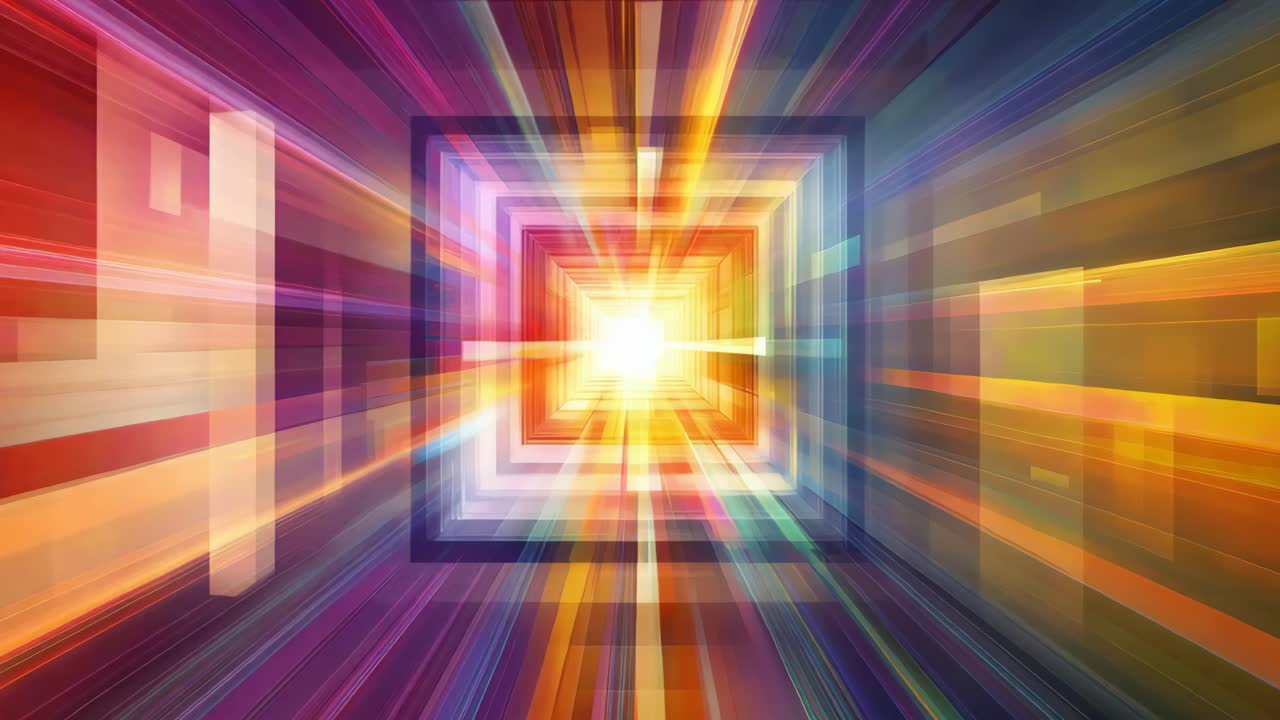 Abstract Butterfly Tunnel of Light