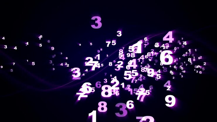 Background Random Numbers Technology Code, Loop, 4k
