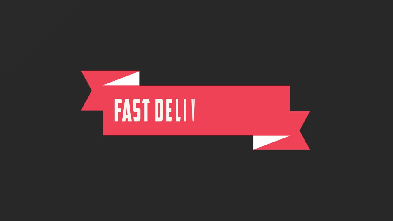 entrega gratuita entrega rápida orden ahora palabra animación vídeo gráfico en movimiento con canal alfa, fondo transparente uso para banner de sitio web, cupón, promoción de ventas, publicidad, comercialización imágenes 4k