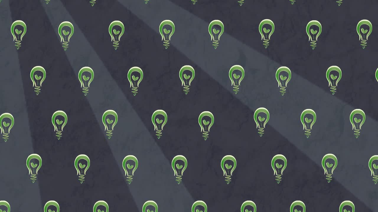 animación de bulbos que caen sobre un fondo marrón