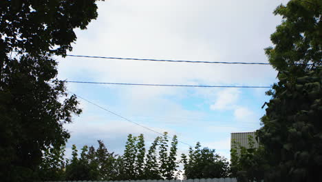 cloudy sky view on a rainy day in a village with frees-1