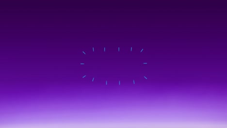 animation of diverse shapes moving on violet background