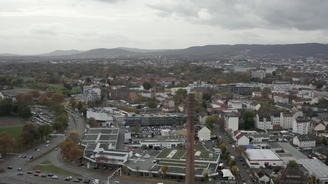 el centro histórico de la ciudad de kassel en alemania, hessen, europa