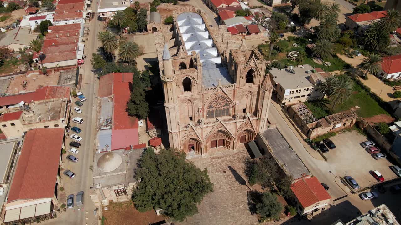 Moschea Lala Mustafa Pasha, che è un'antica cattedrale a Famagosta, Cipro del Nord