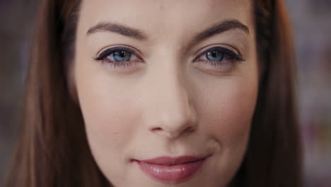 Close-up-of-beautiful-woman-face-portrait