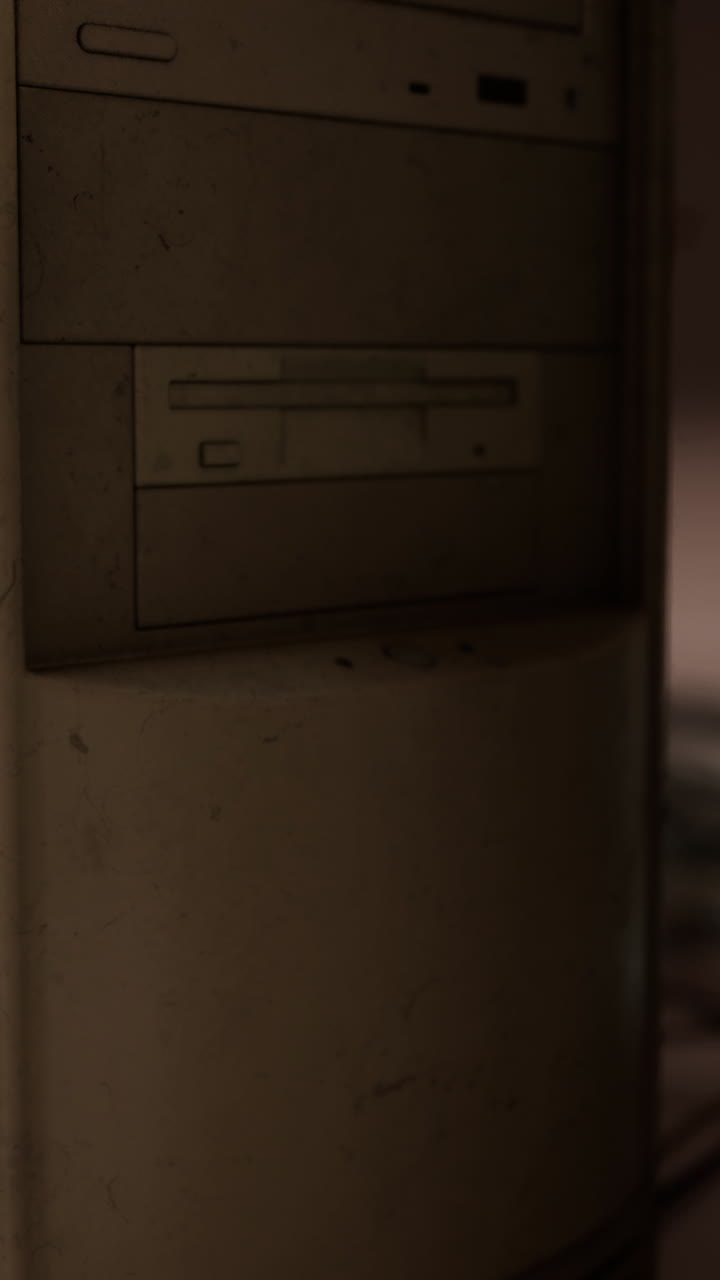 Dusty Old Beige Computer Tower