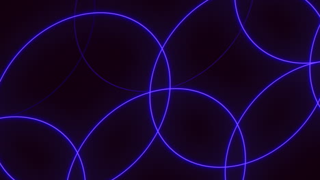 Purple-neon-circles-pattern-in-rows