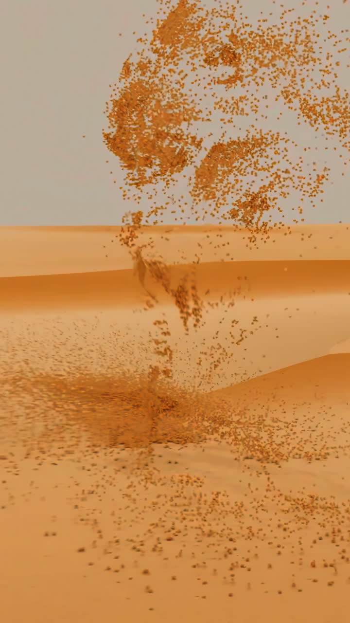 사막의 모래 폭풍