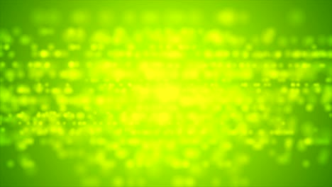 luces desfocalizadas de color verde brillante animación de video