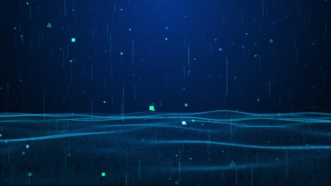 digital cyber space technology background for sci fi landscape data matrix grid cyber innovation