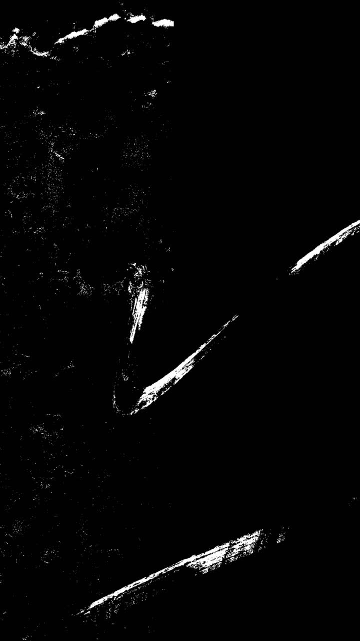 Sobreposição de Textura Grunge Abstrata Animada com Pinceladas