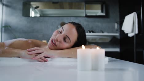 young woman enjoying time off