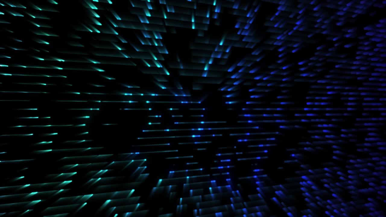 Futuristisk teknologi loop-baggrund, abstrakt moderne linjebølge dataoverførsel cyberspace. Computer AI kunstig intelligens koncept