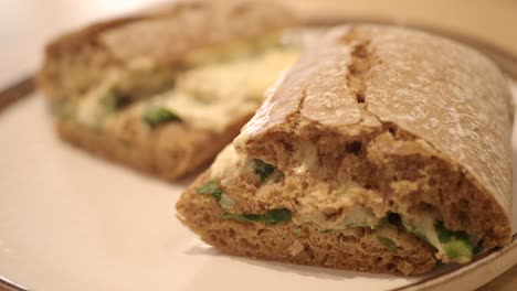 delicious open-faced sandwich