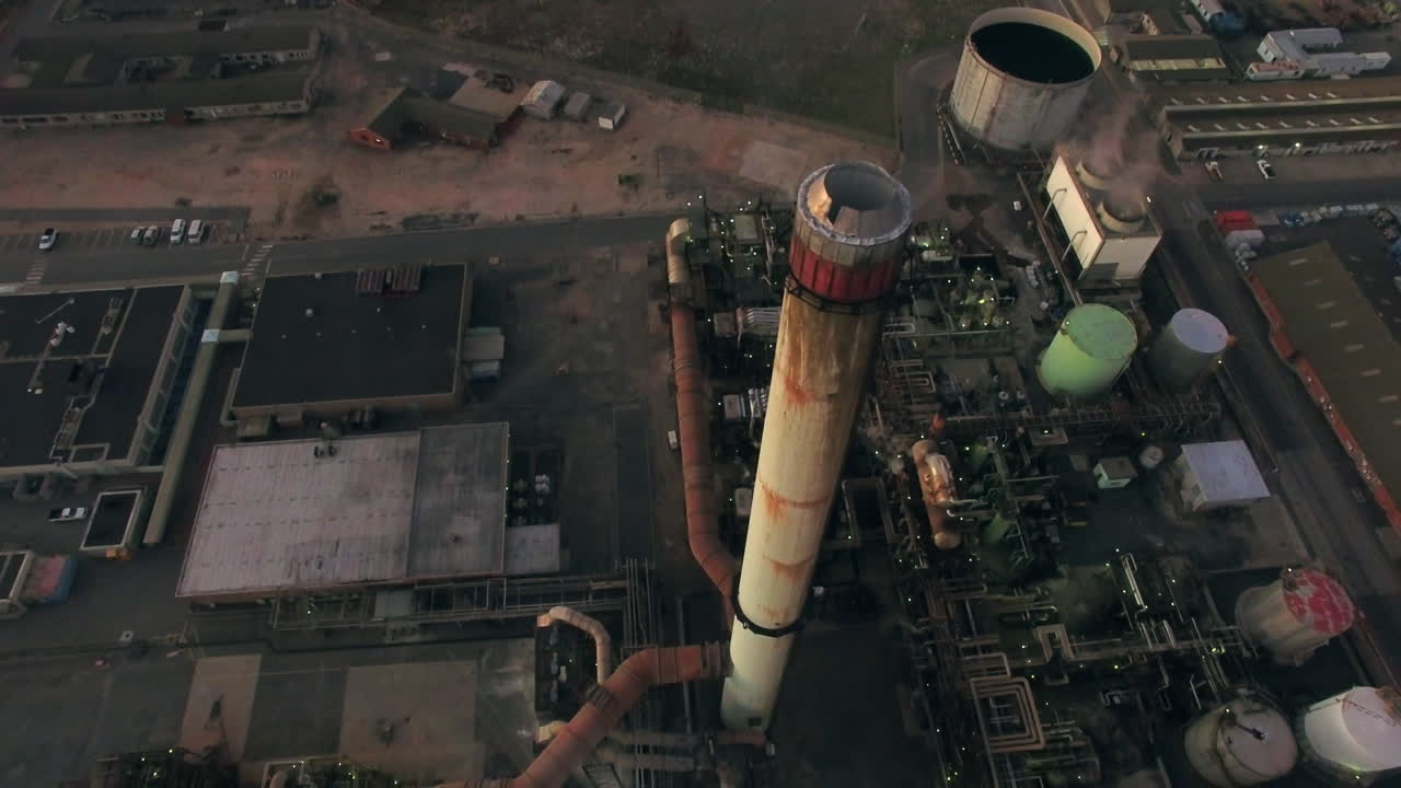 vista aérea de la fábrica